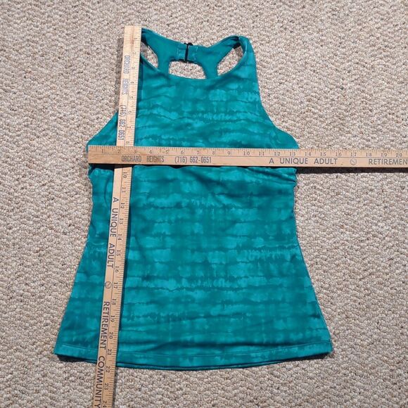 Athleta Maldives Tankini Top 34B/C Green Tie Dye Underwire High Neck Swimwear - Picture 2 of 7